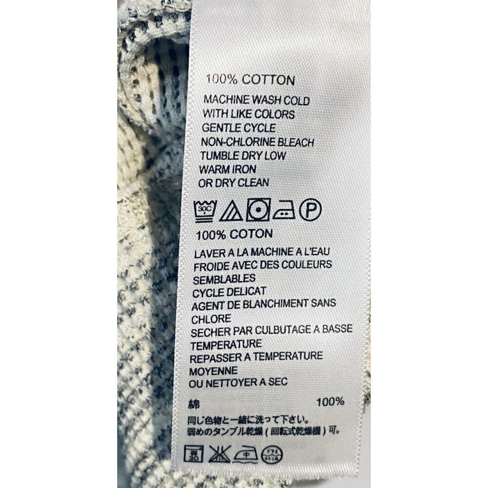 Tommy Bahama Dress Womens Small Salt Meadow Waffle Half Zip Heather Gray Boho - Picture 5 of 5